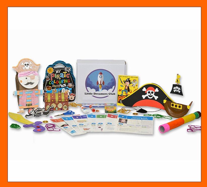 Pirate Adventures Craft Box Ages 6-8 - Little Dreamers Club