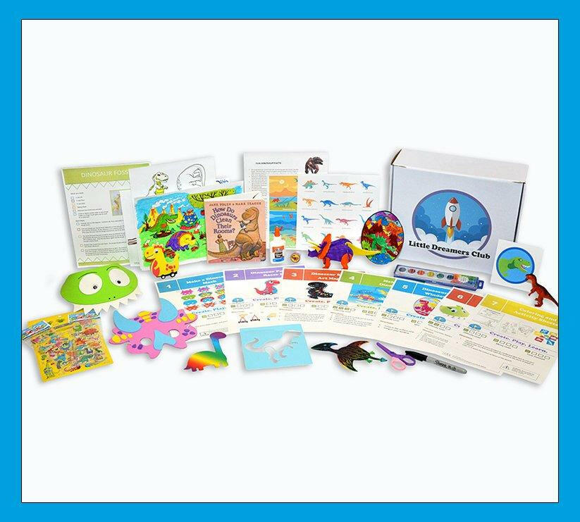 The Dinosaur Craft Box  Ages 3 - 5.