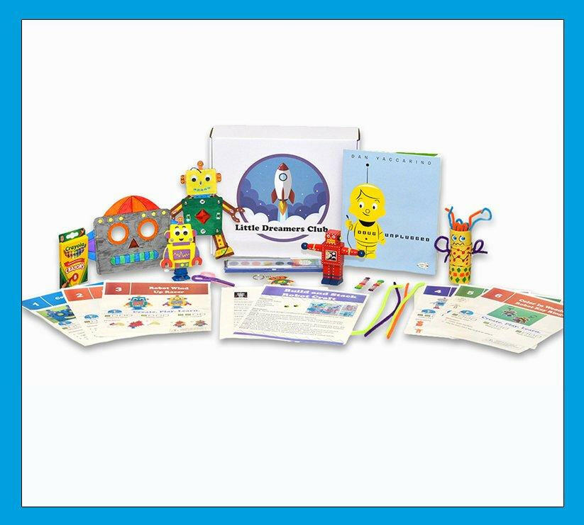 The Aliens, Monsters, & Robots Craft Box Ages 3-5.