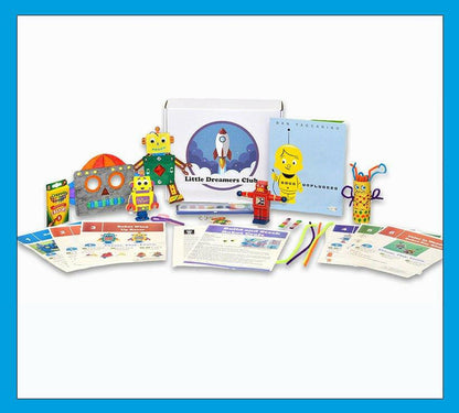 The Aliens, Monsters, & Robots Craft Box Ages 3-5.